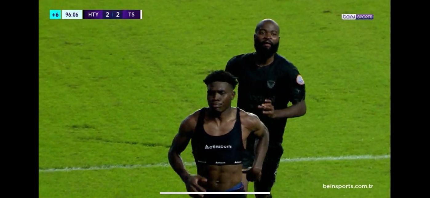 GPS vest in a match